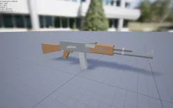 5 Weapons Pack Low-poly 3D model