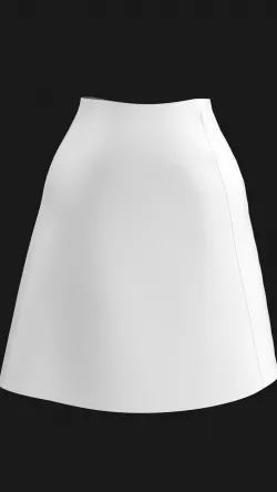 A line Skirt Marvelous Designer 3D model