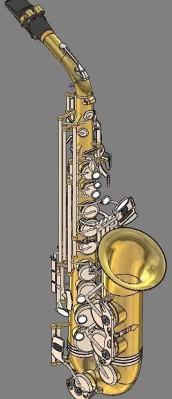 Alto Saxophone 3D model