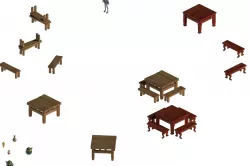 Ancient capital buildings - the capital city table 3D model