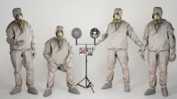 Animated Soviet Liquidator of nuclear accident of Chernobyl 84 Low-poly 3D model