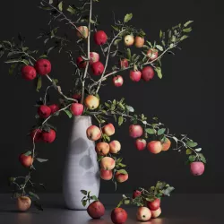 Apple Fruit Decorative Arrangement Vase  3D model