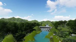 Arch Dam 3D model