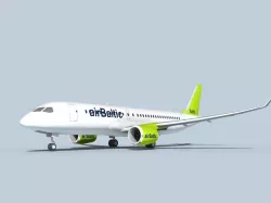 Bombardier CS100 Air Baltic 3D model