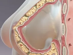 Breast Cross Section Implant 3D model