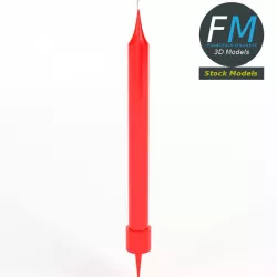 Candle for cake 3D model