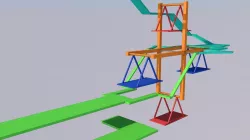 Car Stunt Circuit - Game level low-poly 3d models Low-poly 3D model