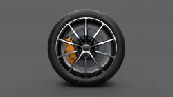 Car Wheel Game Ready Low-poly 3D model