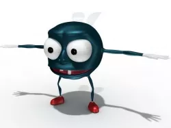 Cartoon fly 3D model