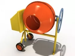 cement mixer 3D model
