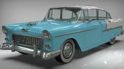 Chevy belair sedan 1955 3D model