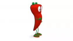 Chili carecter Low-poly 3D model