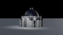 Church - Orthodox - styled and game-ready Low-poly 3D model