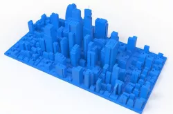 City Buildings and Blocks 3D model