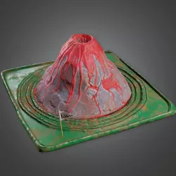 CLA - Volcano School Project - PBR Game Ready Low-poly 3D model