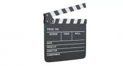 Clapperboard lowpoly Low-poly 3D model