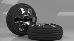 concept Tyre or tire design 3D model