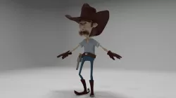 cowboy 3D model