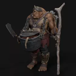 Cyclops Low-poly 3D model