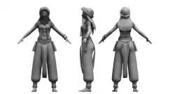dancing girl 3d model 3D model