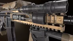 Daniel Defense MK18 GUN   Low poly Game Ready 3D Model Low-poly 3D model