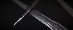 Demon Knight Sword Low-poly 3D model