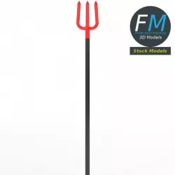 Devil pitchfork toy 3D model