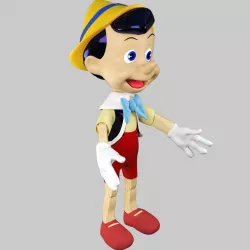 Disney Pinocchio 3D Rigged in 3Ds Max Low-poly 3D model