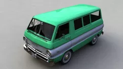 DODGE A100 COMPACT WINDOW 1964 Low-poly 3D model