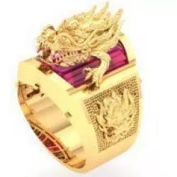 Dragon ring a 3D model