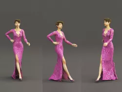  Dress  3ds max and Vray 3D model