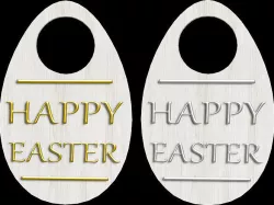 Easter Egg Shape Door Hanger Low-poly 3D model