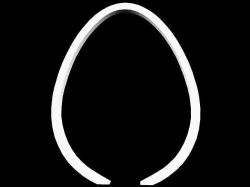 EGG SHAPED ARCH Low-poly 3D model