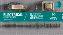 Electrical components vol5 Low-poly 3D model