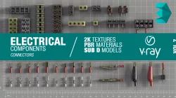 Electrical components vol7 Low-poly 3D model