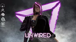 Evelynn V1 - Gameready Cyberpunk Character Low-poly 3D model