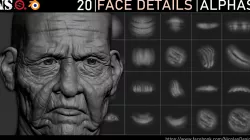Face Details Alphas Texture