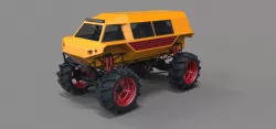 Fat mud truck 3D model