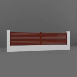 Fence  Low-poly 3D model