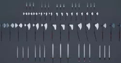 Game asset pack 1 Low-poly 3D model