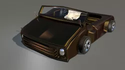 Game Car 3d Model Style Seven  Low-poly 3D model