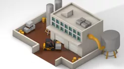 Garage Low-poly 3D model