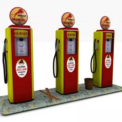 Gas Pump Gilmore 3D model
