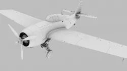 GRUMMAN F4F-3 WILDCAT 3D model