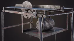 Hand Made Circular Machine Low-poly 3D model