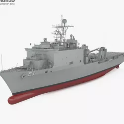 Harpers Ferry-class dock landing ship 3D model