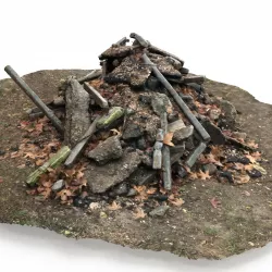 Heap rocks 01 3D model