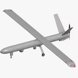 Hermes 450 Low-poly 3D model