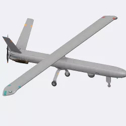Hermes 450 Low-poly 3D model