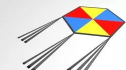 Hexagonal Kite 3D model